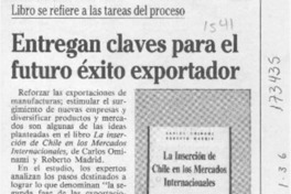 Entregan claves para el futuro éxito exportador  [artículo].