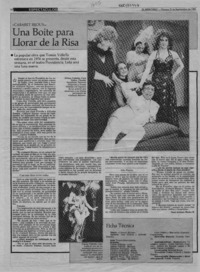 Una boite para llorar de la risa  [artículo] Juan Antonio Muñoz H.