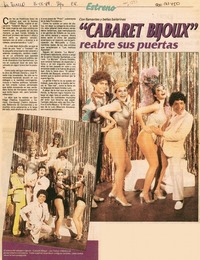 "Cabaret Bijoux" reabre sus puertas