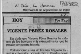 Vicente Pérez Rosales  [artículo] Fap.