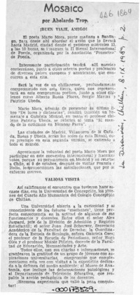 Mosaico  [artículo] Abelardo Troy.