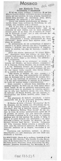 Mosaico  [artículo] Abelardo Troy.