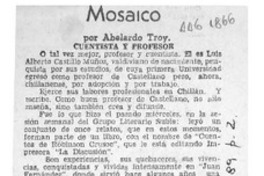 Mosaico  [artículo] Abelardo Troy.