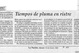 Tiempos de pluma en ristre  [artículo] Oscar Waiss.