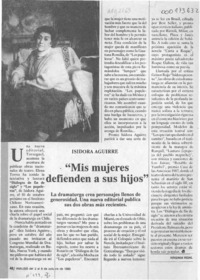 "Mis mujeres defienden a sus hijos"  [artículo] Virginia Vidal.