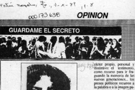 "Poesía prisionera", patético testimonio  [artículo].