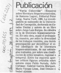 Publicación  [artículo].