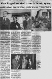 Mario Vargas Llosa visitó la casa de Patricio Aylwin