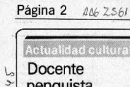 Docente penquista integra el Fondecyt  [artículo].