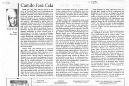 Camilo José Cela  [artículo] Jorge Edwards.