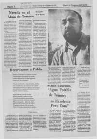 Neruda en el alma de Temuco