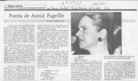 Poesía de Astrid Fugellie  [artículo] Marino Muñoz Lagos.