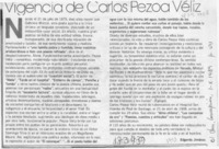 Vigencia de Carlos Pezoa Véliz  [artículo] Edgardo Jiménez.