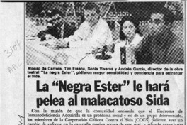 La "Negra Ester" le hará pelea al malacatoso Sida  [artículo].