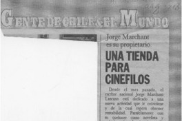 Una Tienda para cinéfilos  [artículo].