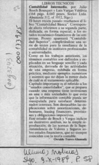 Contabilidad intermedia  [artículo] Osvaldo Torres-Ahumada.