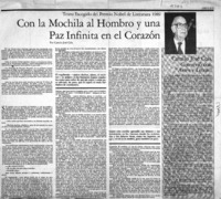 Camilo José Cela conversó con "Artes y Letras"  [artículo].