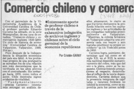 Comercio chileno y comerciantes ingleses, 1820-1880  [artículo] Cristián Garay.