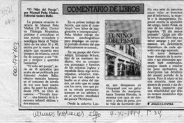 "El niño del pasaje"  [artículo] Angélica Rivera.