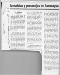 Anécdotas y personajes de Aconcagua  [artículo] C. R. Z.