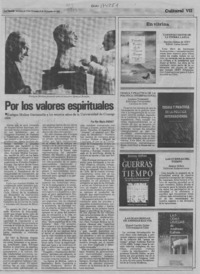 Por los valores espirituales  [artículo] Flor María Aninat.