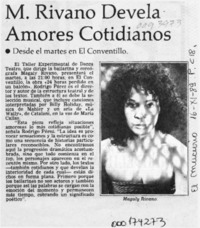 M. Rivano devela amores cotidianos  [artículo].