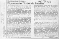 El poemario "Arbol de batallas"  [artículo] Modesto Parera.
