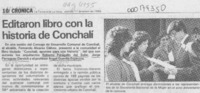 Editaron libro con la historia de Conchalí