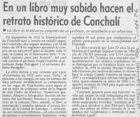 En un libro muy sabido hacen el retrato histórico de Conchalí