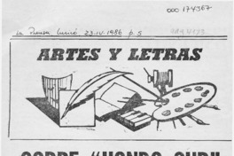 Sobre "Hondo sur"  [artículo] Jorge Jobet.