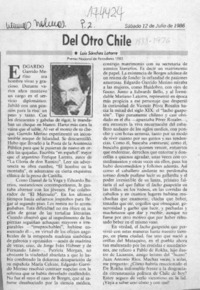 Del otro Chile  [artículo] Luis Sánchez Latorre.