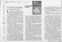 En el umbral del Tercer Milenio  [artículo] María Cristina Quiroz de Tagle.