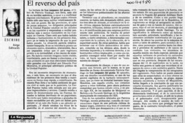 El reverso del país  [artículo] Jorge Edwards.
