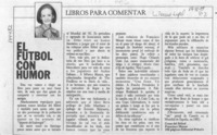 El fútbol con humor  [artículo] M. Teresa Herreros.