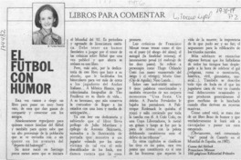 El fútbol con humor  [artículo] M. Teresa Herreros.