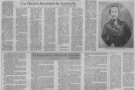 La oscura juventud de Jotabeche