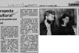 "Valdivia proyecta actividad cultural"  [artículo].