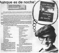 "Aunque es de noche"