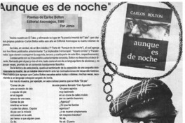 "Aunque es de noche"