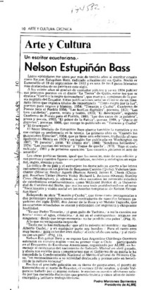 Nelson Estupiñán Bass  [artículo] Pedro Mardones Barrientos.