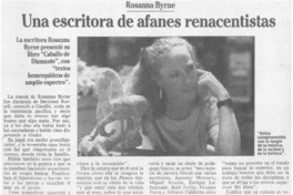 Una Escritora de afanes renacentistas