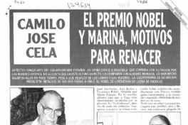 El Premio Nobel y Marina, motivos para renacer  [artículo].