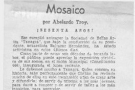 Mosaico  [artículo] Abelardo Troy.