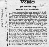 Mosaico  [artículo] Abelardo Troy.