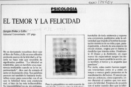 El Temor y la felicidad  [artículo].