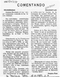 Comentando  [artículo] Amparo Pozo.