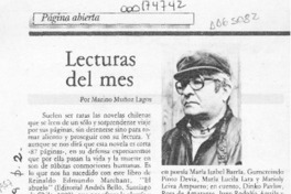 Lecturas del mes  [artículo] Marino Muñoz Lagos.