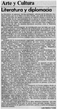 Literatura y diplomacia