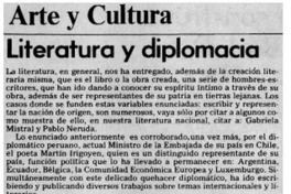 Literatura y diplomacia