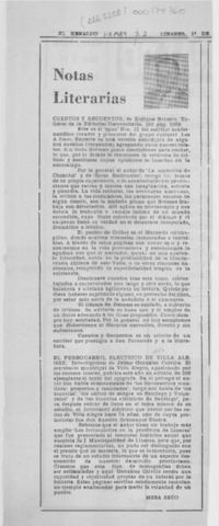 Notas literarias